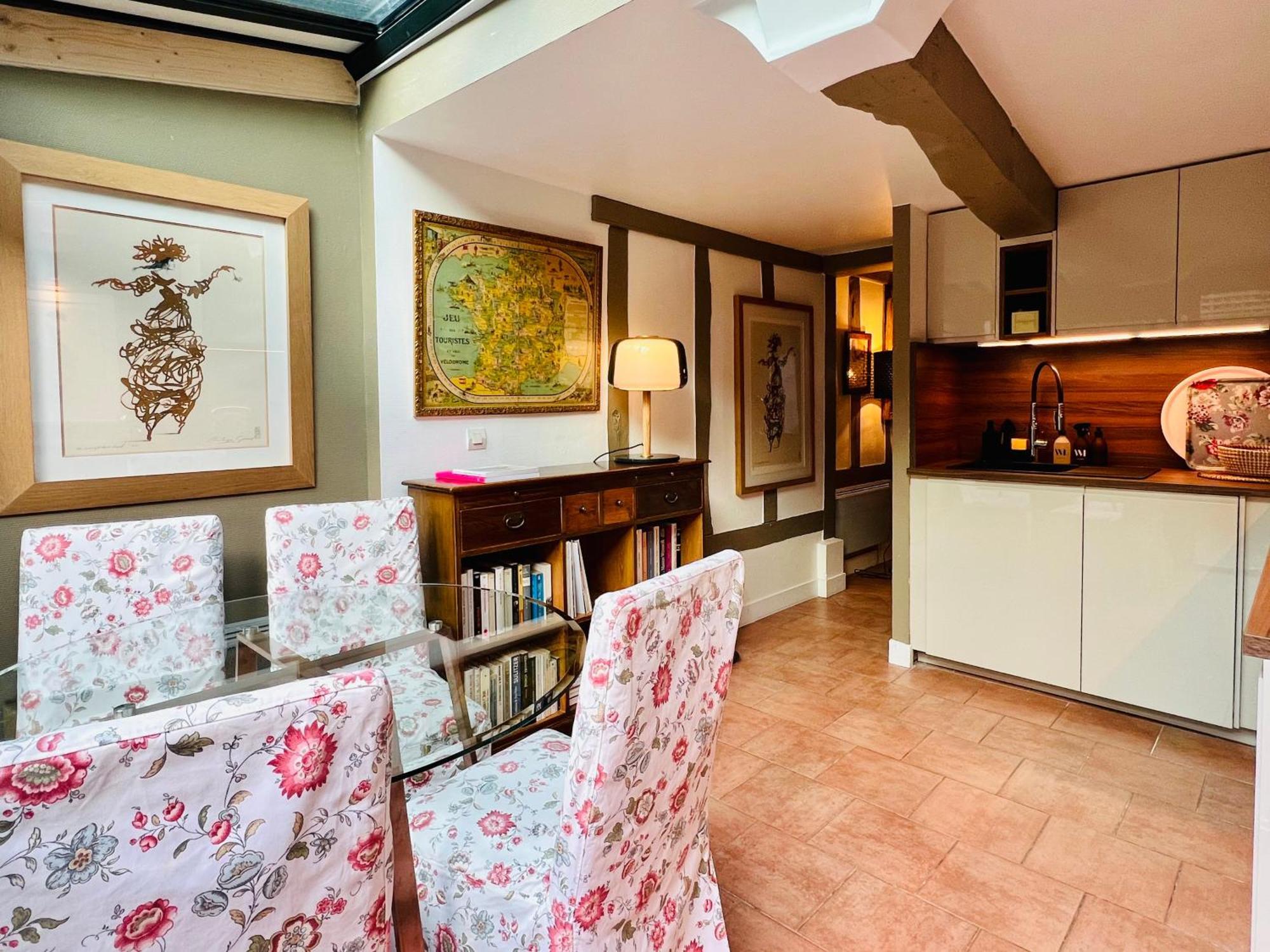 La Maison Blanche Du 10Honfleur Luaran gambar